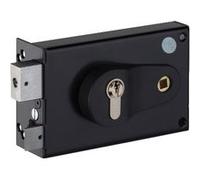 Serrure en applique horizontale - Réglable 52/60 mm - Fouillot gauche - Cylindre euro - ND10 9772