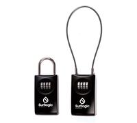 Surf Logic Cadenas de sécurité pour clés, à double système, noir