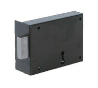 Serrure pêne dormant noir 140mm gauche - JPM - 104000-01-2Y