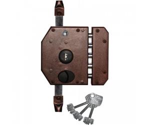 Serrure Perfecta HB3 verticale 3 points à fouillot - droite ISEO CITY