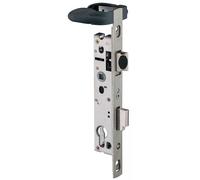 Serrure 1 point Sécurité enfant portail piscine ASSA ABLOY - Larg. coffre 36 mm - 2268.36 Noir G