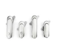 Serrure plate en acier inoxydable 304 AB403 for boîte de distribution, armoire de commande électrique, 1 pièce(AB403 no key)