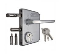 Locinox Serrure applique pour portail LAKQ U2 aluminium pour profil 60 à 80 mm