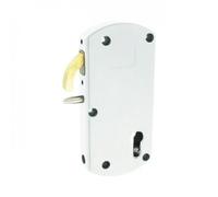 Serrure portail en applique à mentonnet - polyamide blanc - Modulox GB TIRARD