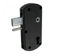Serrure portail en applique - pêne levant 35 mm - Modulox GB noir TIRARD
