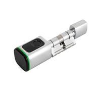 Serrure Porte À Empreinte Digitale App IP53 60mm Électronique, argenté | Serrure Porte Facile Installation 4 Méthodes Ouverture 100 Empreintes pour Appartement Bureau Hôtel Maison