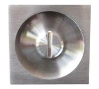 Serrure porte coulissante - condamnation - rosace carrée - inox - EPD KARCHER DESIGN