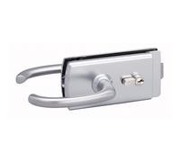 Serrure porte en verre - cloison aluminium - chromé mat - 4360.31.0 ASSA ABLOY