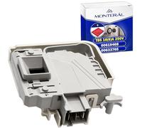 Serrure Porte Machine a Laver T85 16(6) A 00633765 00619468 pour Bosch | avec 3 contacts Complet avec Chiffon Microfibre - Garantie de 10 Ans - MONTERAL