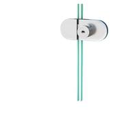 Serrure Porte Verre Vitrine en verre/serrures de vitrine, porte simple/Double, pas besoin perçage, outil domestique facile à installer(Color 2)