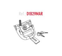 Shad D1B29MAR Système de Fermeture de Rechange pour Coffre Sh29, Argent