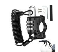 Serrure pour casque de moto | dispositif antivol à combinaison numérique | serrure rétractable | Pour hommes femmes parking extérieur moto vélo électrique garage nuit