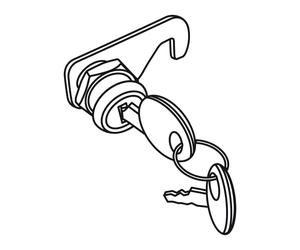 Serrure Pour Coffre Arrière ATV80 SHAD