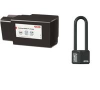 Serrure pour conteneur + cadenas Granit varié