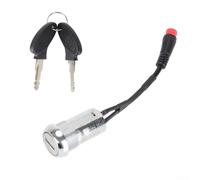 Serrure pour interrupteur de scooter électrique Kukirin pour G3 Pro, comprend 2 clés, noyau de verrouillage robuste avec connecteur étanche, convient pour accessoires de scooter