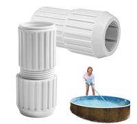 Serrure pour piscine - 2 pièces de connecteur pivotant pour tiges | adaptateur télescopique réglable pièces de rechange pour outils poignée filet râteaux skimmer spa piscine