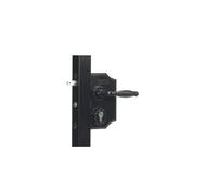 Serrure pour portail battant - LOCINOX - Style fer forgé - Coffre en aluminium - Noir