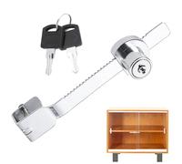Serrure pour terrarium avec clé, serrure à crémaillère, lame coulissante, serrure à cliquet, serrure de porte en verre, serrure de terrarium pour vitrine, vitrine, vitrine, serrure à disque