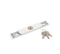 Pièces détachées volet roulant porte tirage manuel - poignée - serrure - ressort - baton de tirage (Serrure + Cache Gris)