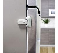 Serrure Réfrigérateur Bébé - Bloque Porte Frigo & Congélateur Sans Perçage - Adhésif VHB Fort, Utilisation d'une Main, Sécurité Enfants & Animaux (Gris) Heart of Tafiti