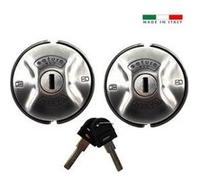 DAKEN Saturn Evo Double - Lot de 2 Serrures Antivols Robustes pour Véhicules Utilitaires, Verrouillage Manuel, Acier Inoxydable