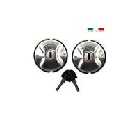 Daken Serrures antivol Saturn Evo Double – Lot de 2, Acier inoxydable, Verrouillage manuel
