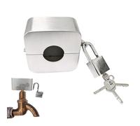 Serrure Robinet D'extérieur, Serrure À Robinet D'eau Acier Inoxydable, Protection Bavoir Tuyau Arrosage Avec Cadenas, Dispositif D'économie D'eau Pour Utilisation Non Autorisée, Vol Vandalisme, Bandit