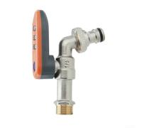 Serrure Robinet Extérieur Code Secret Laiton(Orange -Dark) | Laiton , plastique pour durable, résistance températures extrêmes, usage résidentiel