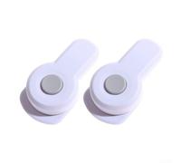 Serrure Sécurité pour wc Enfant Design Invisible 9.2cm Serrure(2pcs) | ABS , résistant à l'usure, protection longue durée, installation rapide, design discret