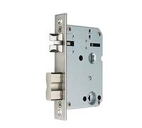 Serrure, serrure, serrure serrure à percussion longue panneau en acier inoxydable serrure de porte en bois intérieur marge de verrouillage du corps 50 distance centrale 50 tailles multiples (180 x 22)