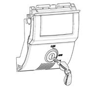 Shad Top-case Sh58x/Sh59x Premium Fermeture Blanc