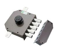 Serrure triple Art. 621 Pompe-cylindre Ø 30 mm avec longueur extérieure 50 mm, ouverture interne avec bouton, course loquet mm 40, course tiges mm 17, pompe unique extérieure. Sans tiges.