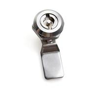 Serrure tubulaire à came quart de tour for tiroir en acier inoxydable XK205, en alliage de zinc, 1 pièce(Silver)