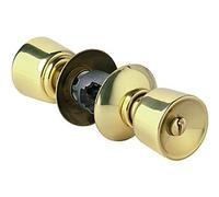 Serrure tubulaire à poussoir simple axe 63mm laiton poli standard - - 19260000