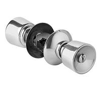 Serrure tubulaire à poussoir simple axe 80mm inox standard - VACHETTE - V6524X2SJ