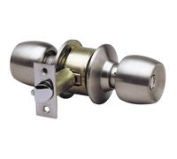 Serrure tubulaire cylindre V5 bouton extérieur fixe inox VACHETTE V5804-X