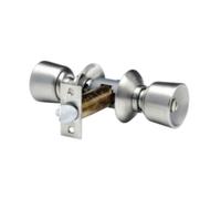 Serrure tubulaire V6526 axe 63,5 mm bouton tulipe inox VACHETTE 19299000