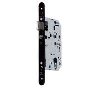 Vachette Serrure à larder D457 d'urgence – têtière acier – axe 50 mm