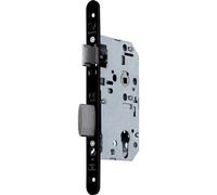 Vachette Serrure à larder D458 Emergency – tétière réversible – axe 50 mm – noire droite – 14500000