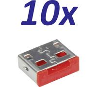 Serrure USB-A pour 11.02.8330 11.02.8331 Roline Contenu: 10 pc(s)