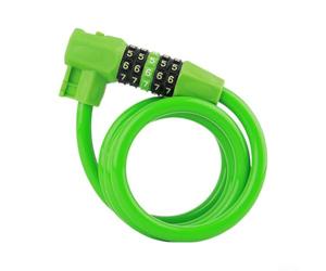 Serrure Vélo Acier + Code Anti-Vol pour robuste Serrure Vélo | Structure câble acier pour robuste, performance antivol élevée, extérieur, parc, rue(Green)