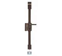 Thirard Serrure en applique Beluga – Fouillot · 3 points · Gauche · Axe 45 mm · Marron · 8 goupilles