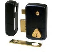 Serrure verticale NORMBAU - Fouillot - Cylindre Ø45 - Axe 45mm - Gauche - 1.50211.48.2 - 3005044000 Noir G