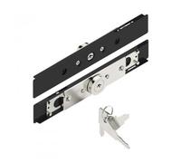 Serrure volet roulant cylindre entrou - 2 pivots - 7 à 9 - gris-AA40 TIRARD