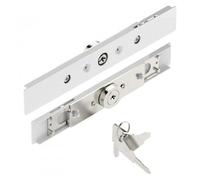 Serrure volet roulant cylindre rond - 2 pivots - 7 à 9 mm - blanc-AA40 TIRARD