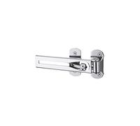 SERRURERIE de PICARDIE - Entrebâilleur pour Porte d'Entrée - Acier - Sécurité Renforcée - Compatible Toutes les Portes - Finition Chromée - Mesure 14,8 cm - Gris