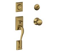 Serrurerie SCHLAGE Addison cylindre simple et bouton Plymouth en laiton antique F60 ADD 609 PLY