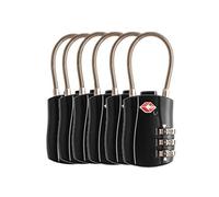 Serrures à bagages TSA, cadenas de sécurité à 3 chiffres, cadenas à combinaison, code de verrouillage pour les valises de voyage valise sac de bagages,Toutes les Couleurs * 6 Pièces