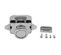 Serrures à bouton-poussoir d'armoire 3 pièces serrure de loquet de sécurité en alliage d'aluminium pour meubles de tiroir d'armoire de bateau de camping-car facile à appuyer pour