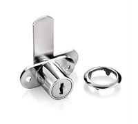 Serrures à came, Ensemble de serrures à came for armoire haute sécurité, 1 pièce, cylindre for boîte aux lettres, tiroir dossiers, commode, compartiment camping-car, outils(Silver)